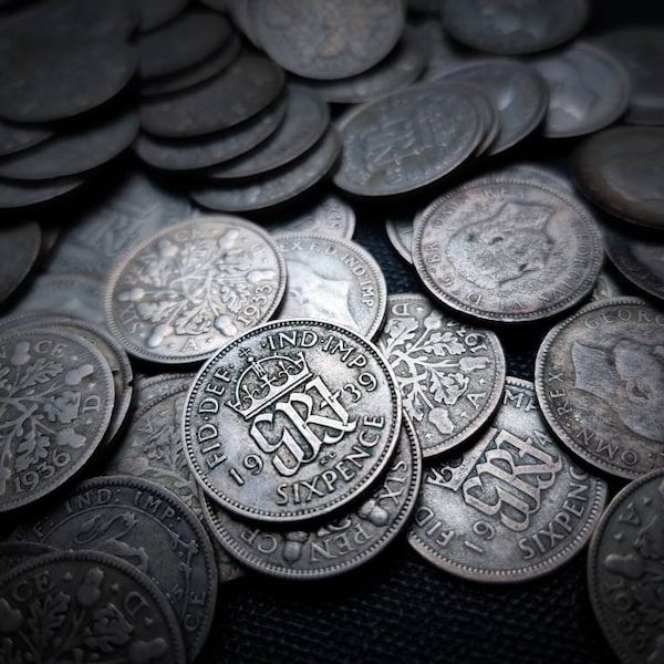 Lovely Silver sixpence coins Select date and year from dropdown