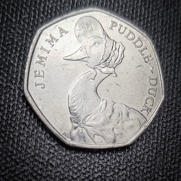 Lovely rare Jemima puddle duck 50p coin