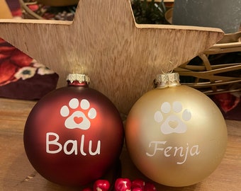 Weihnachtskugeln personalisiert I Christbaumschmuck I Christbaumkugeln I Weihnachtsschmuck