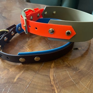 Zweifarbige Biothane Halsbänder I Mix & Match I wasser und schmutzabweisend I Hundehalsband Bild 5