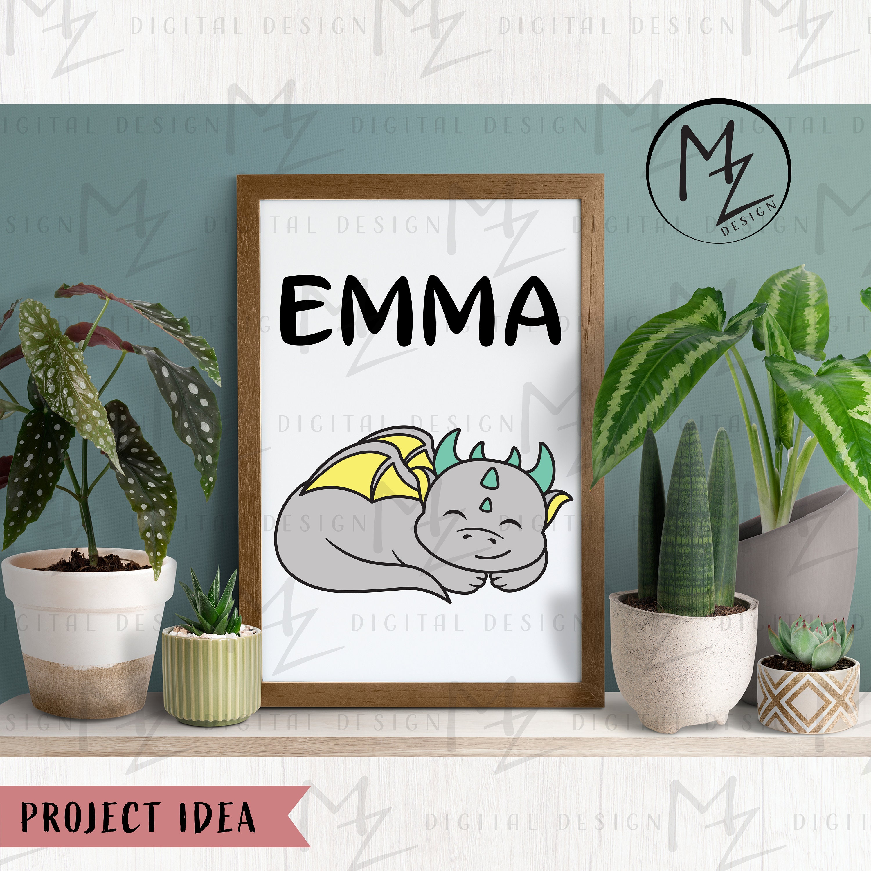 Cute Dragon SVG Sleeping Dragon Mythical Animal Fantasy Kids Dragon ...