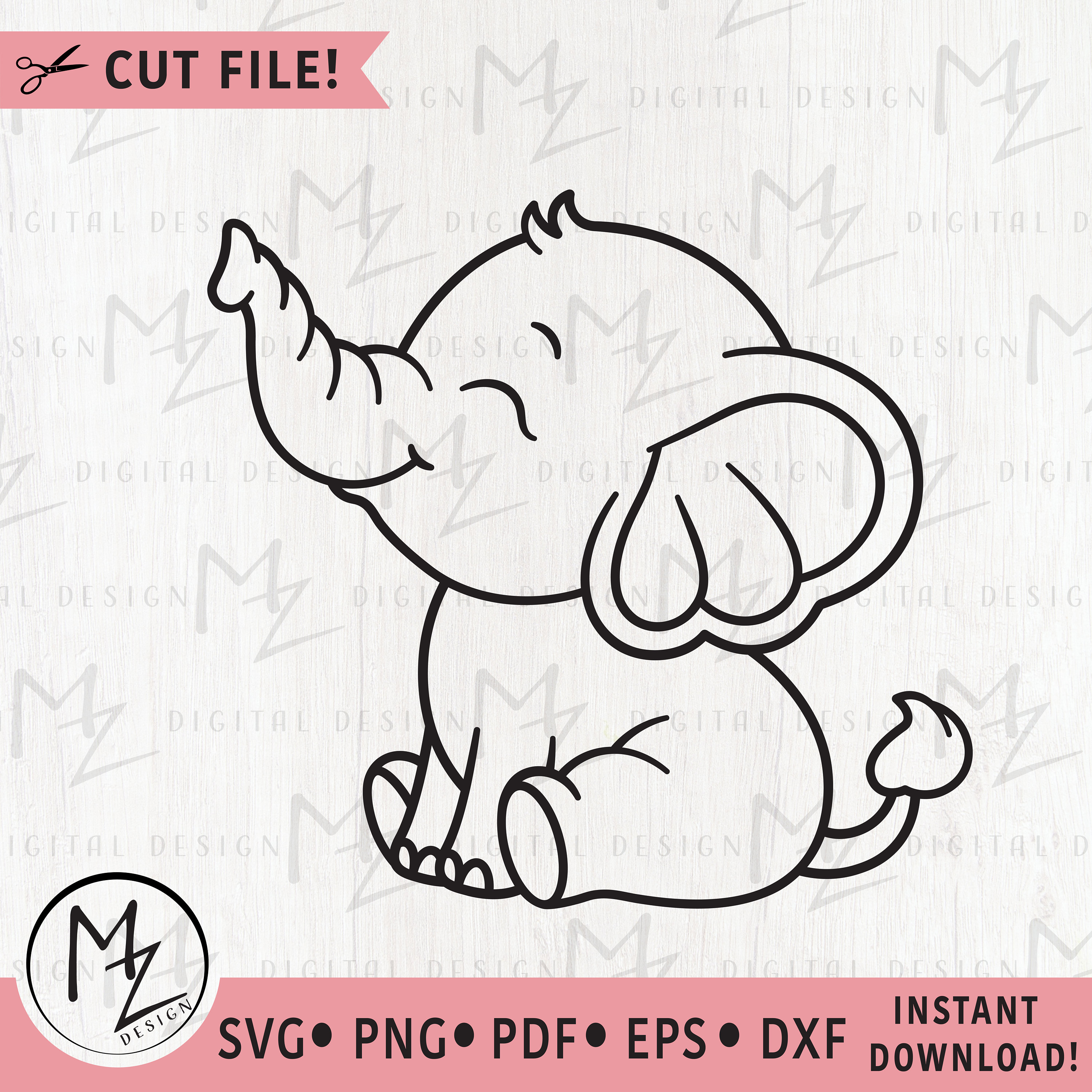 Esquema de elefante - Etsy México, image size:3000x3000