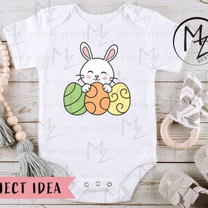 Easter Bunny SVG Bundle Cute Rabbit Easter Eggs Layered Cut File for ...
