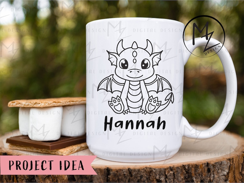 Baby Dragon SVG | Fantasy SVG | Cute Mythical Animal SVG | Cricut ...