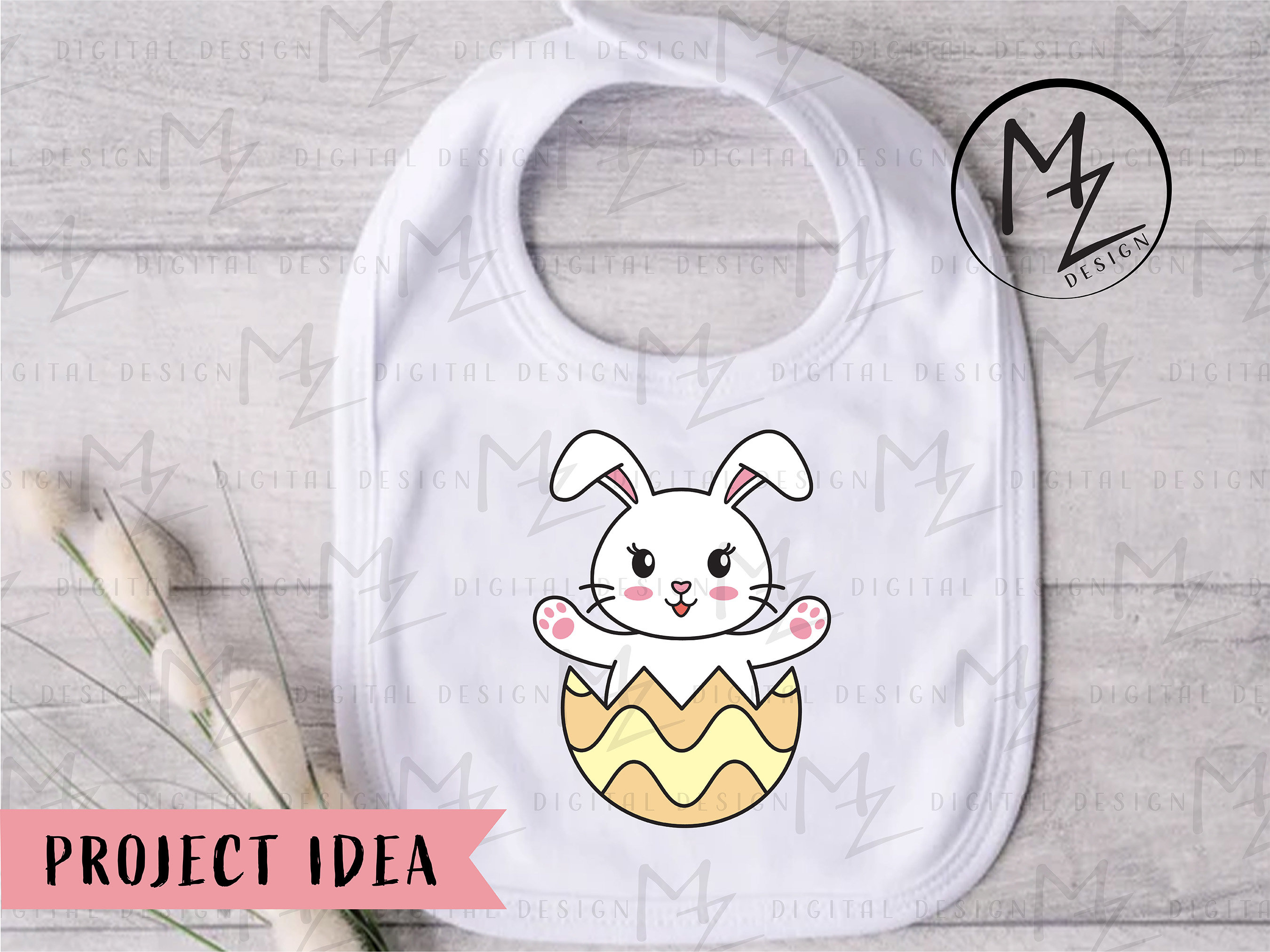 Easter Bunny SVG Bundle Cute Rabbit Easter Eggs Layered Cut File for ...