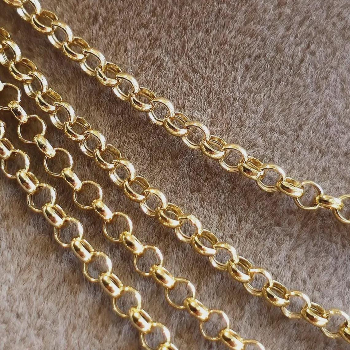 50cm (20) Large Belcher Open Pendant Chain in 10kt Yellow Gold