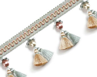 3 Inches Tassel Fringe Trim for Drapery, Curtain Tapes, Upholstery Ribbon, Pillow Border