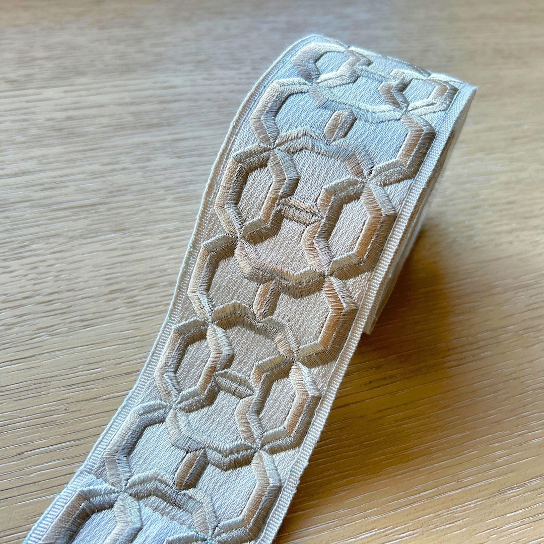 Embroidered 3 Inches Decorative Trim for Drapery, Curtain Tapes ...