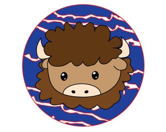 Buffalo Bills Cartoon Clip Art (Digital)