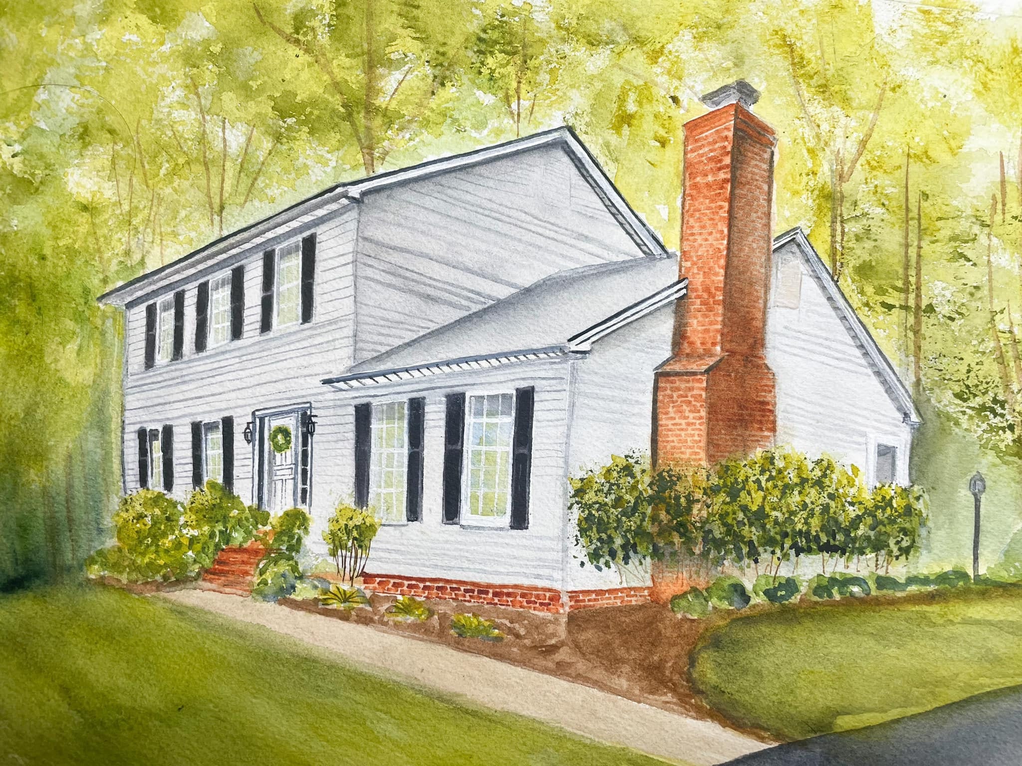 Custom House Portrait Etsy