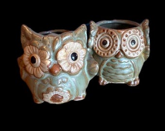 ceramic owl planters