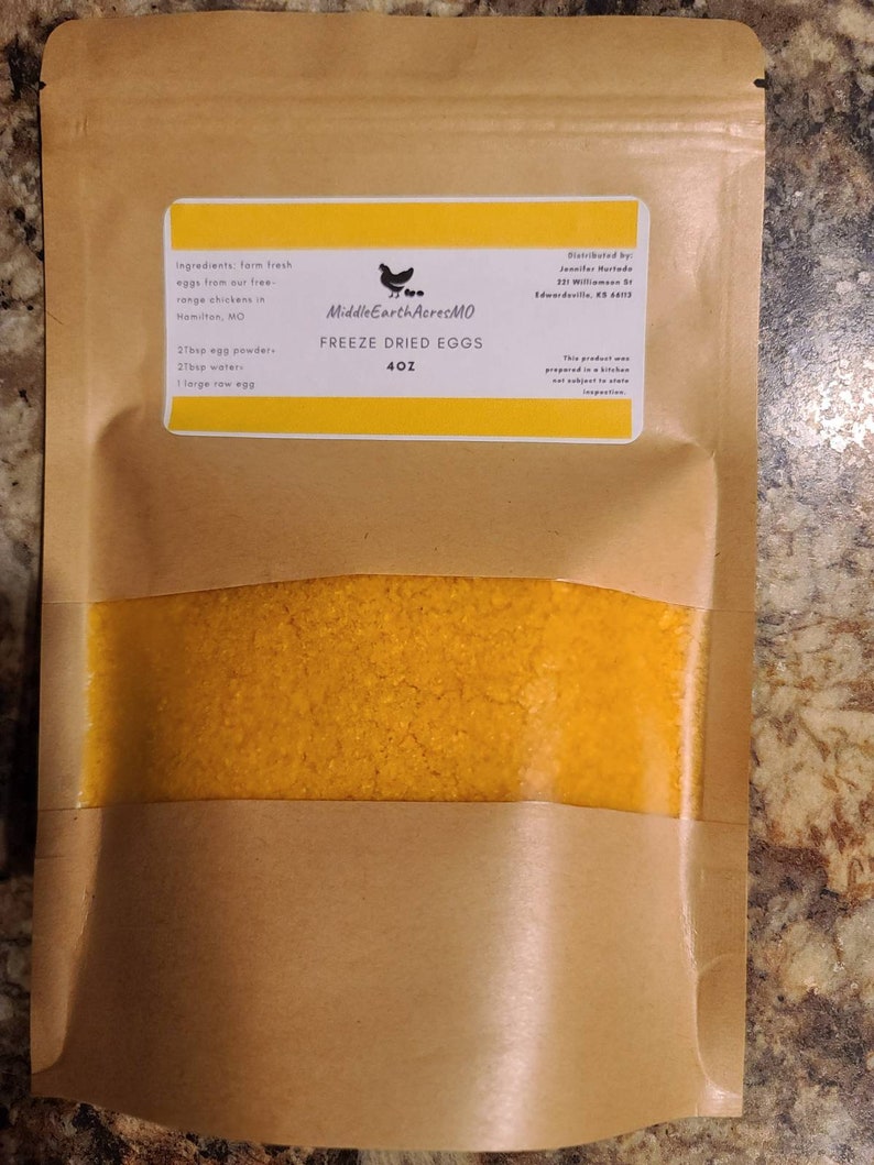 Freeze Dried Chicken or Duck Eggs, Shelf Stable, Farm Fresh