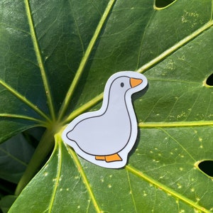 Basic goose sticker - vinyl, water resistant