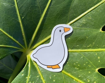 Basic goose sticker - vinyl, water resistant