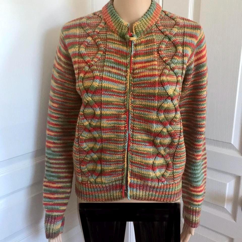 Vintage Y2K Delias Catalog 100% Wool Multi Color Striped Free People Crop Zip Cardigan Size Medium - Etsy Vintage Y2K Delias Catalog 100% Wool Multi Color Striped Free People Crop Zip Cardigan Size Medium - Etsy