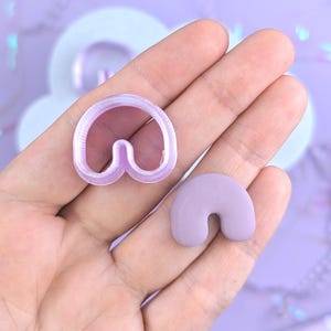 Cortador de arcilla polimérica Bubble Arch / Cortadores de arcilla para aretes / Formas bohemias para aretes DIY