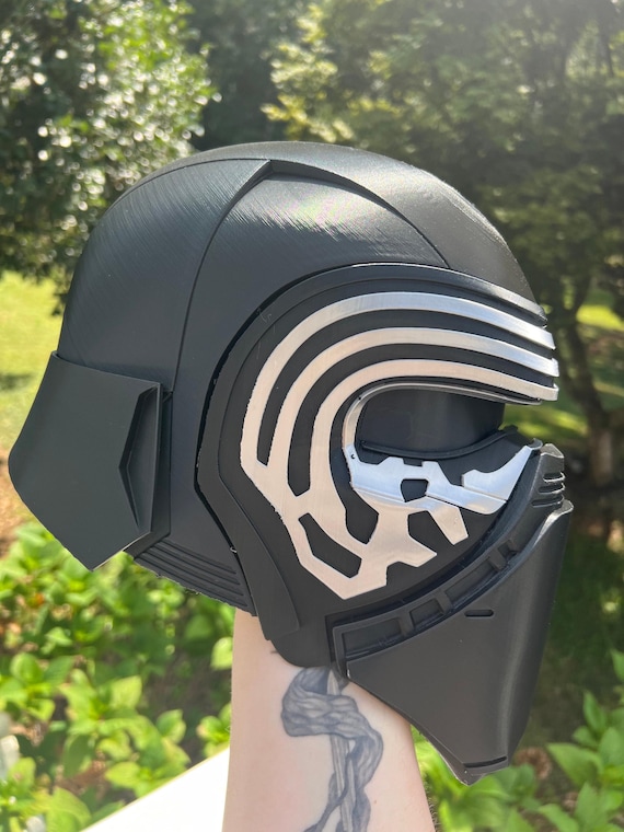 Kylo Helmet Prop Replica | Star-Inspired Cosplay Helmet | Superhero Costume Accessory | Display Collectible