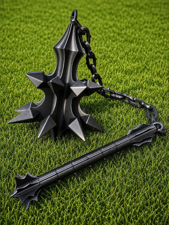 King of Witches Flail Prop Replica | Medieval Morning Star Cosplay Weapon | Fantasy Witch Weapon