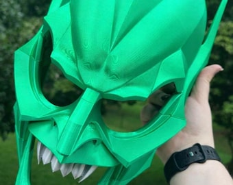 Goblin Helmet Prop | Spider Cosplay Helmet | Supervillain Costume Accessory | Marvelous Display Replica
