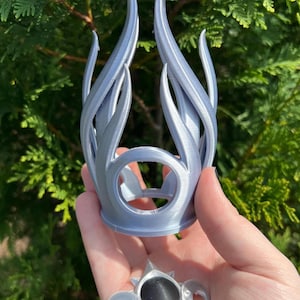 Cœur d'ombre pour cheveux | Casque de cosplay | Ornement de costume | Cosplay inspiré du jeu