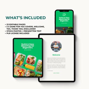 Meal Prep Guide for Beginners, Healthy Eating & Weight Loss, Printable Meal Planner, Recipes, Grocery Lists, Easy Weekly Meal Prep image 3