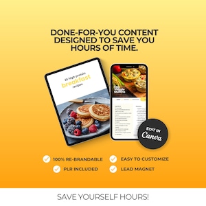 Low Calorie High Protein Recipes Fitness Coach Bundle, Editable Canva eBook Template, Meal Prep, Healthy Meals, Weight Loss DFY image 10