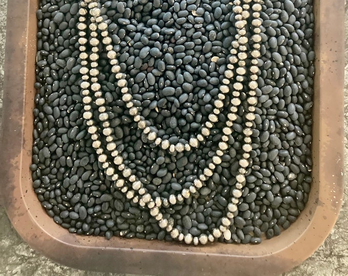 Faux Silver 3 Layered Pearls