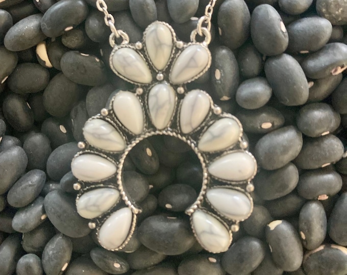 White Stone Naja Necklace
