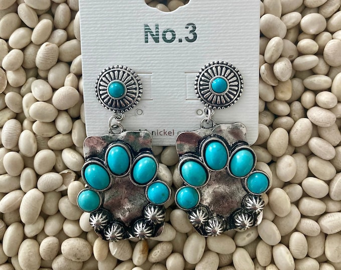 Turquoise Squash Earrings