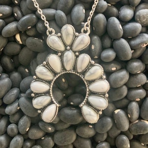 White Stone Naja Necklace
