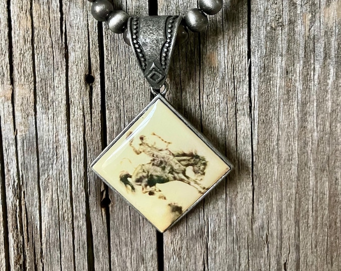Bronc Pendant Necklace