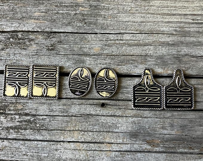 Western Bootstitch Earrings