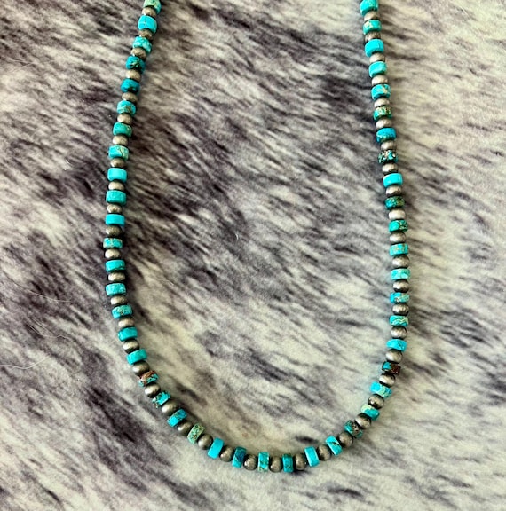 Dainty Turquoise Beaded Necklace