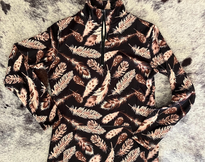The Feathered Grace Quarter Zip