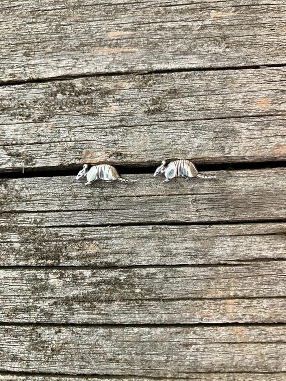 Armadillo Post Earrings