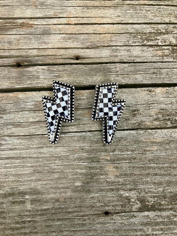 Cowgirl Checkers Earrings