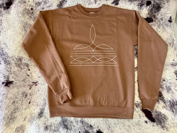 Rustic Boot Stitch Crewneck