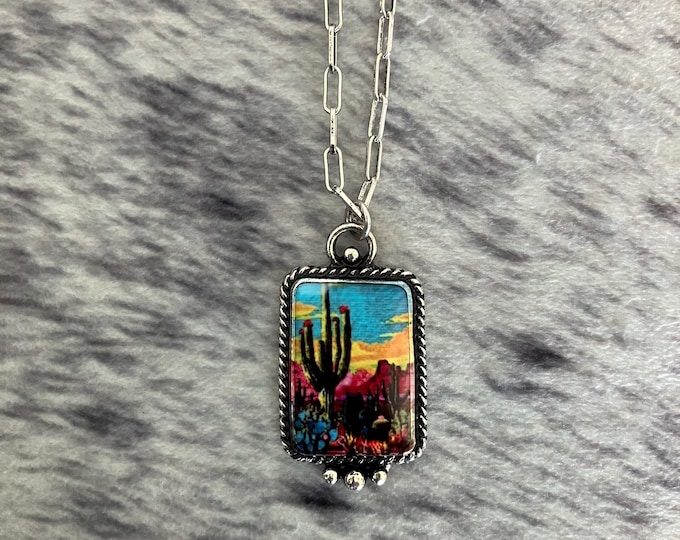 Cactus Sunset Necklace