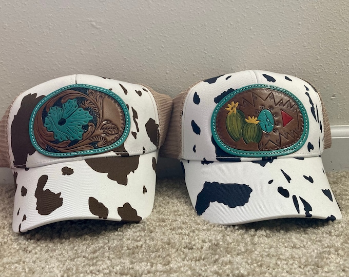 Leather Patch Western Snapback Ballcap