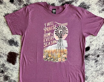 Camiseta de molino de viento: Diseño bohemio con versículo bíblico