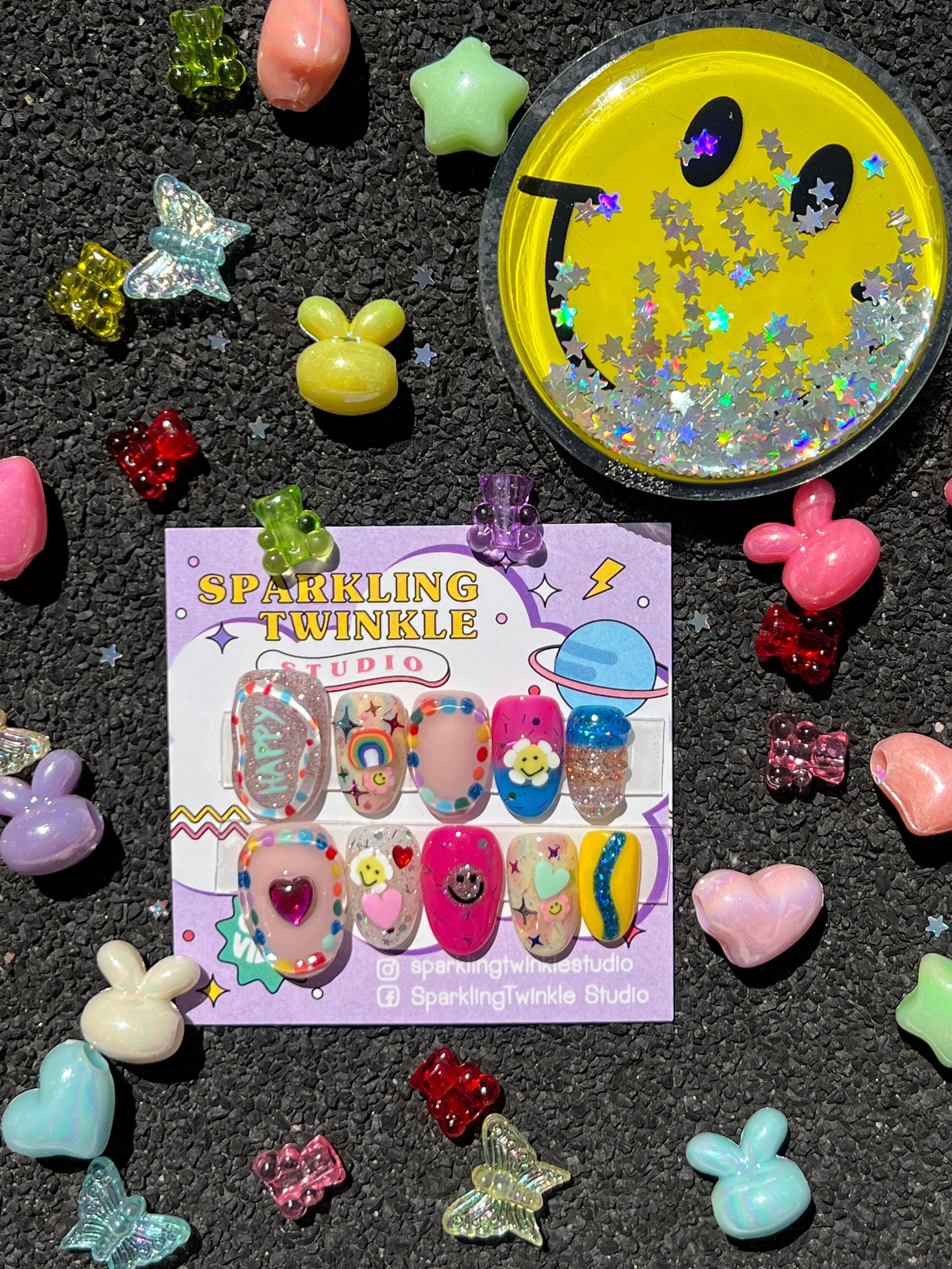 Handmade 3D Press On Nails Etsy