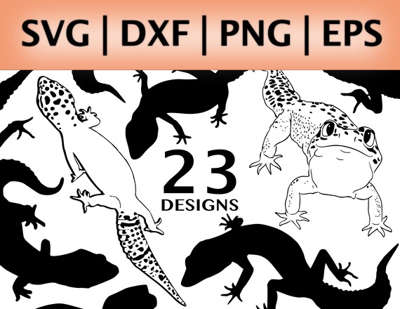 Gecko SVG | Leopard Gecko Art | Lizard SVG | Bearded Dragon SVG | Gecko Wall Art
