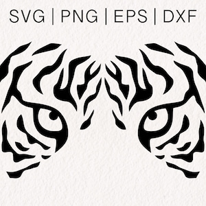 Tiger Eyes SVG | Tiger Face svg | Tiger Head png | Leopard Head svg