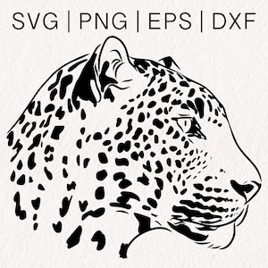 Leopard Head SVG | Cheetah Face svg | Tiger Eyes svg