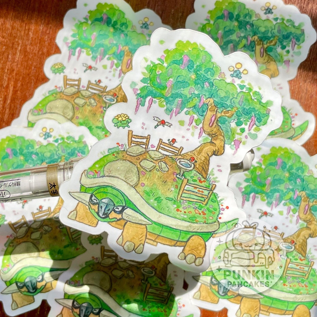 Torterra Garden Sticker | Cute Pokemon Sticker | Laptop, Water Bottle ...