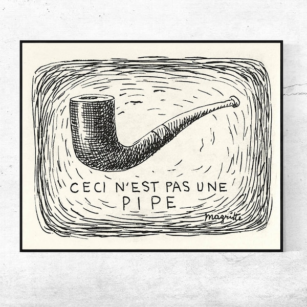 Ceci N'est Pas Une Pipe Deutsch Ceci n'est pas une pipe - Etsy.de