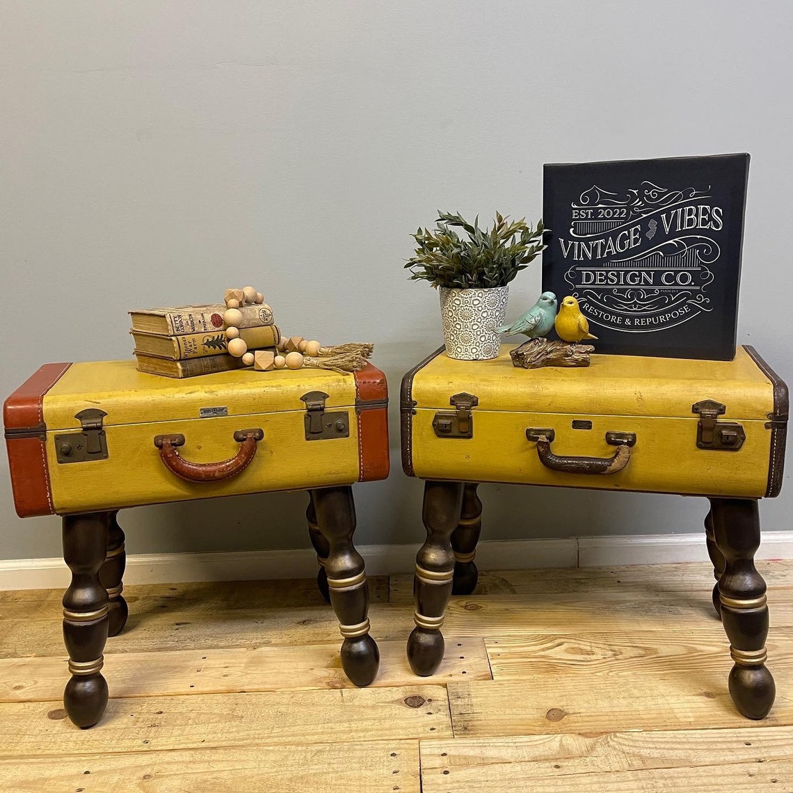 Repurposed Antique Suitcase Table Etsy