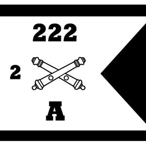 Field Artillery Company Guidon Digital Download nei formati file PDF, SVG e DXF