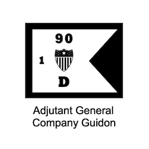 Adjutant General Company Guidon Digital Download in SVG, PDF, and DXF file formats