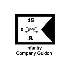 U.S Army Infantry Company Guidon digital download in PDF, SVG, and DXF file formats